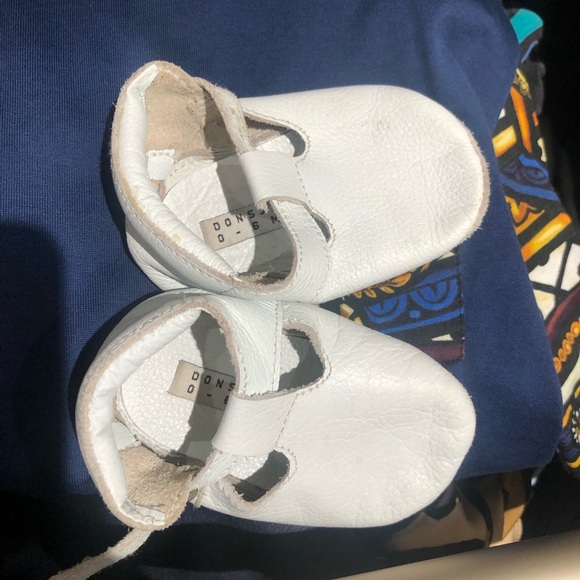 donsje Other - Donsje white leather baby slippers 0-6 months